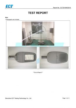 Certificat de test EK IP66